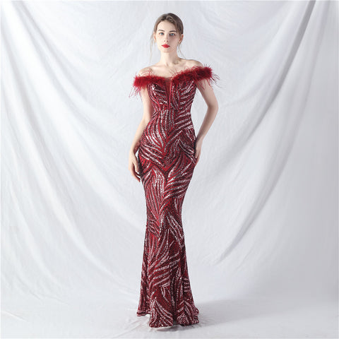 The Rose Corset Bust Evening Gown