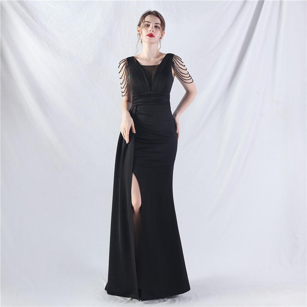 The Elia Beaded Evening Gown