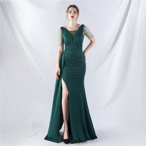 The Elia Beaded Evening Gown