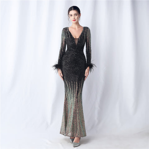 The Kara Gradient Evening Dress