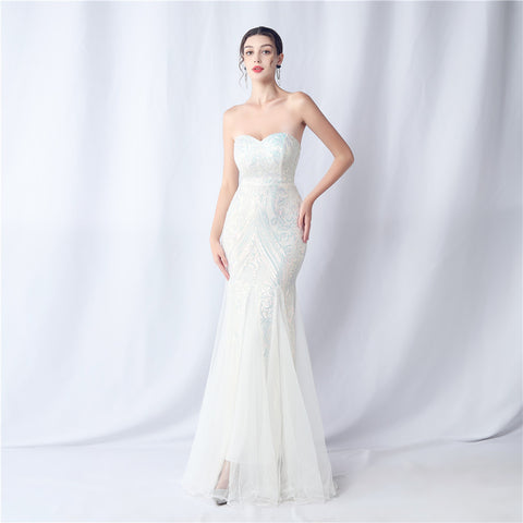 The Sabrina Strapless Glam Gown