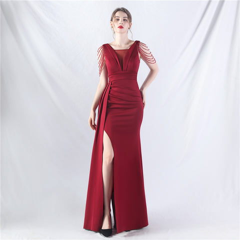 The Elia Beaded Evening Gown