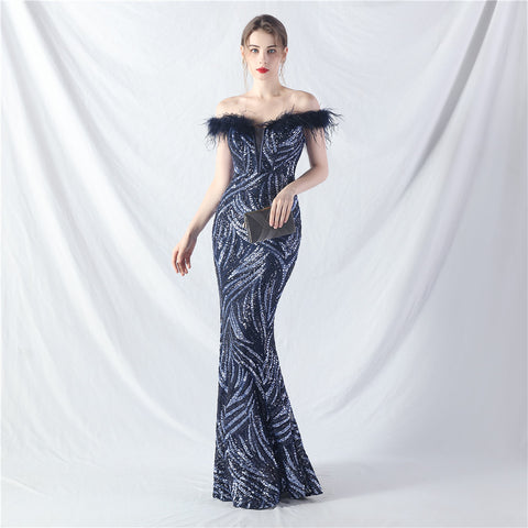 The Rose Corset Bust Evening Gown