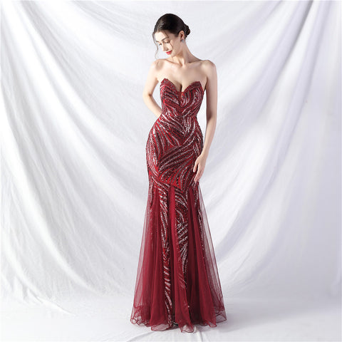 The Maddison Strapless Pageant Gown