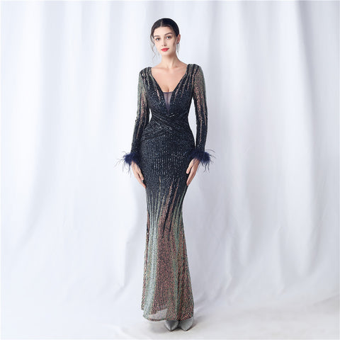 The Kara Gradient Evening Dress