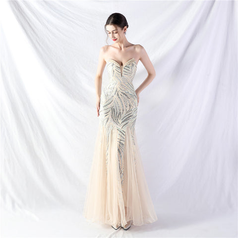 The Maddison Strapless Pageant Gown