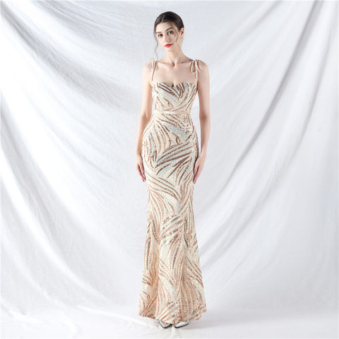 The Rhea Designer Sequin Mermaid Gown