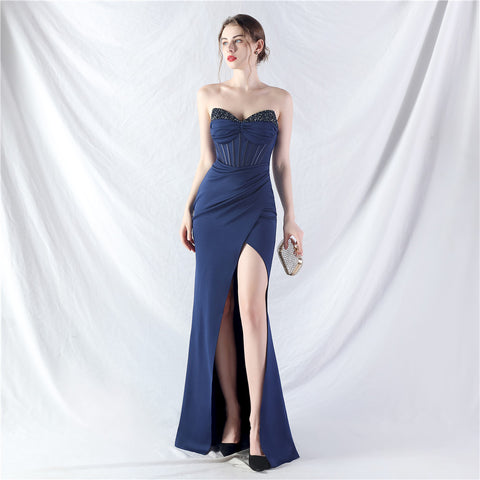 The Molly Corset Bust Figure Flattering Evening Gown