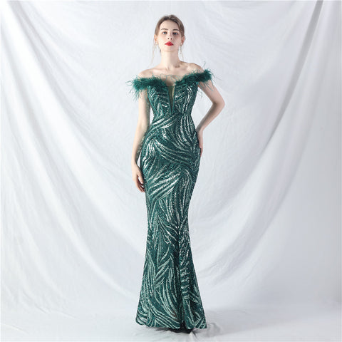 The Rose Corset Bust Evening Gown