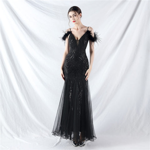 The Missha Off Shoulder Evening Dress