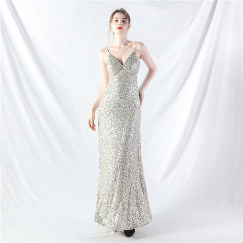 The Glitz and Glam A-Line Dress