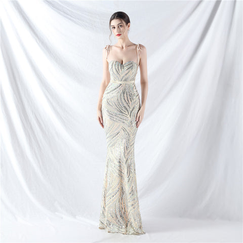 The Rhea Designer Sequin Mermaid Gown