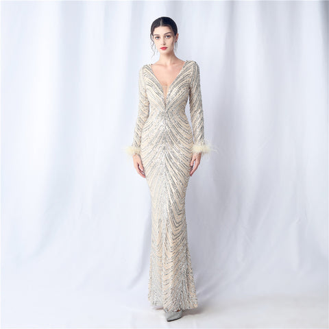 The Petunia Figure Flattering Gown