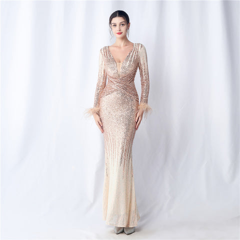 The Kara Gradient Evening Dress