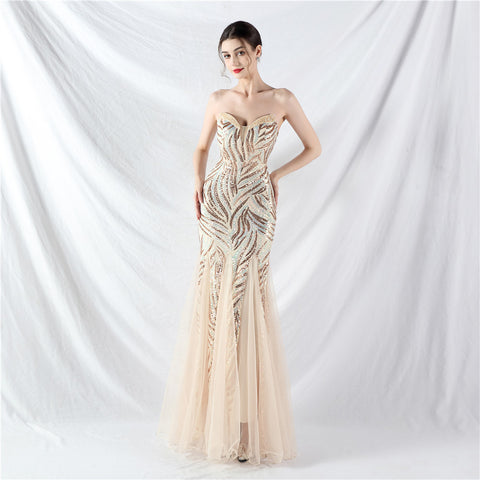 The Maddison Strapless Pageant Gown