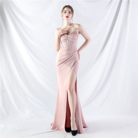 The Molly Corset Bust Figure Flattering Evening Gown