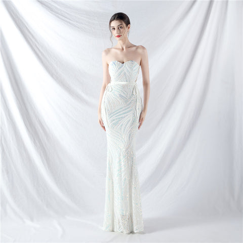 The Rhea Designer Sequin Mermaid Gown