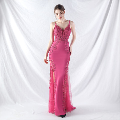 The Trinity Lace Fishtail Gown