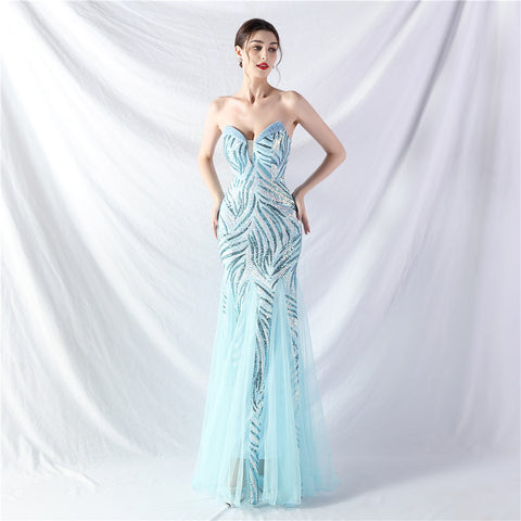 The Maddison Strapless Pageant Gown