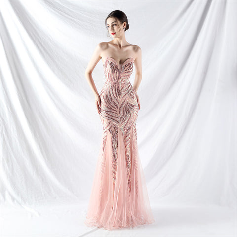 The Maddison Strapless Pageant Gown