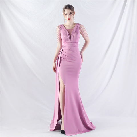 The Elia Beaded Evening Gown