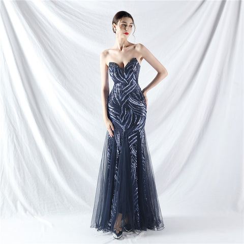 The Maddison Strapless Pageant Gown