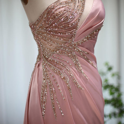 High Fashion Soft Pink One Shoulder Bridal Gown