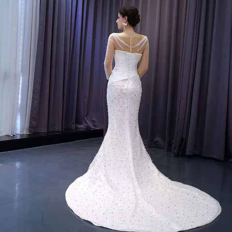 Glamorous Heavy Beading Mermaid Wedding Dress