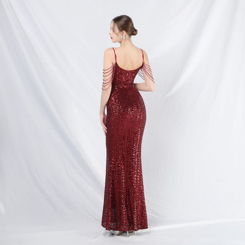 The Valencia Embellished Fishtail Gown