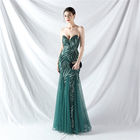 The Maddison Strapless Pageant Gown