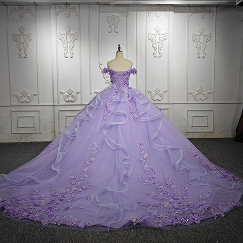 Lilac Fairy Purple Bridal Gown