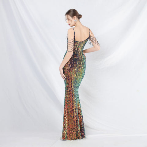 The Valencia Embellished Fishtail Gown