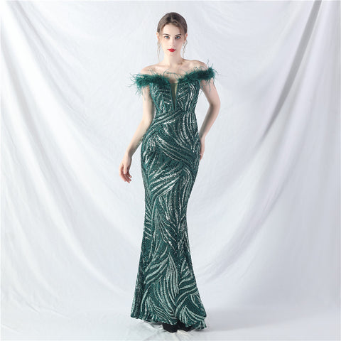 The Rose Corset Bust Evening Gown