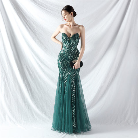 The Maddison Strapless Pageant Gown