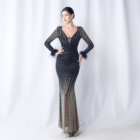 The Kara Gradient Evening Dress