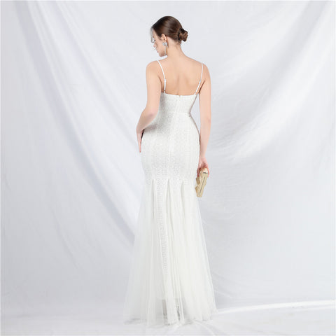 The Floriana Feathered Photoshoot Gown