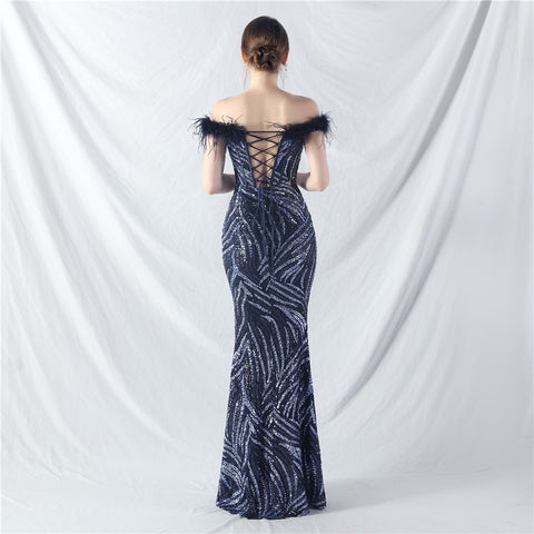 The Rose Corset Bust Evening Gown