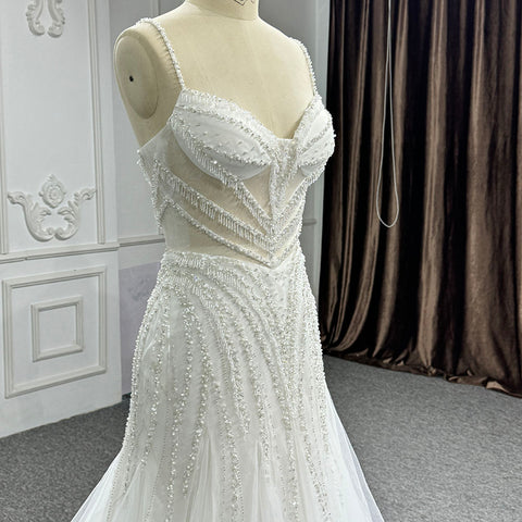 Chic Illusion Spaghetti Strap Wedding Dress