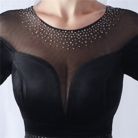 The Havana Gradient Rhinestone Evening Dress