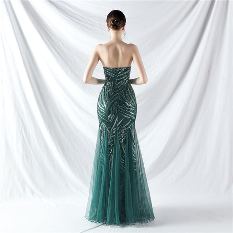 The Maddison Strapless Pageant Gown