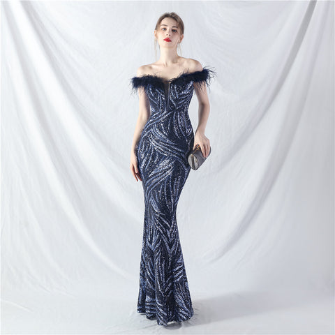 The Rose Corset Bust Evening Gown