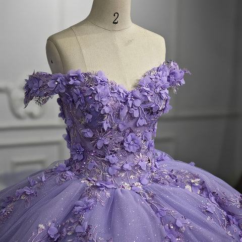 Lilac Fairy Purple Bridal Gown