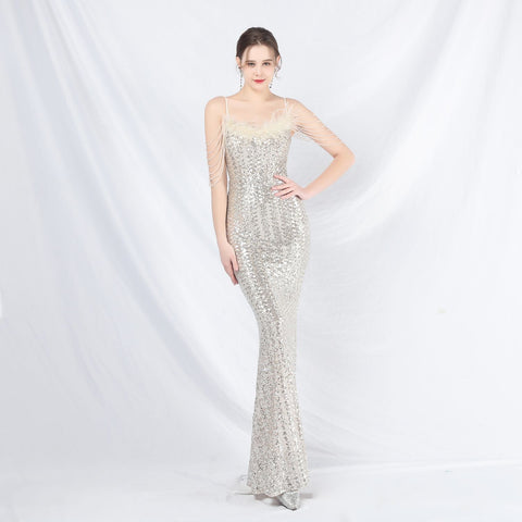 The Valencia Embellished Fishtail Gown