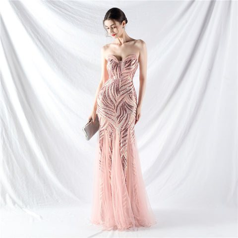 The Maddison Strapless Pageant Gown