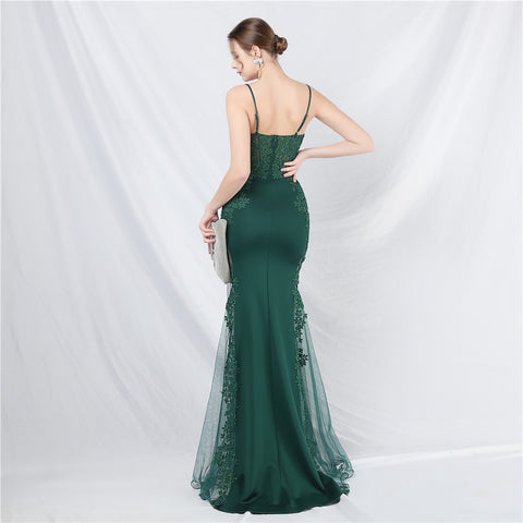 The Trinity Lace Fishtail Gown