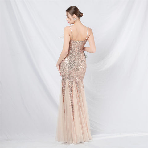 The Floriana Feathered Photoshoot Gown