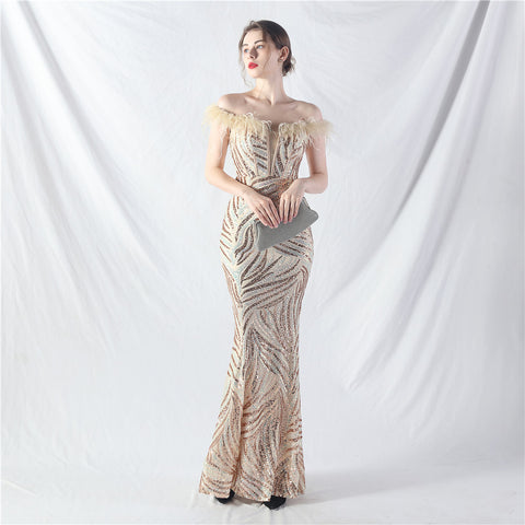 The Rose Corset Bust Evening Gown