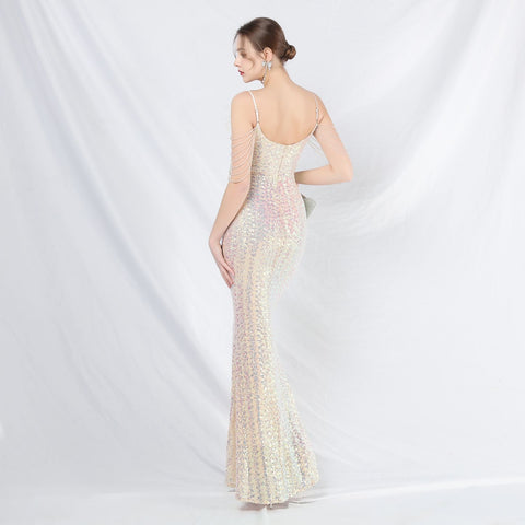 The Valencia Embellished Fishtail Gown