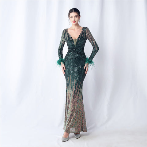 The Kara Gradient Evening Dress