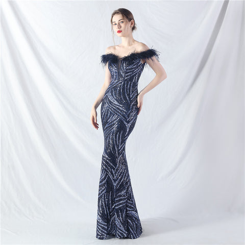 The Rose Corset Bust Evening Gown